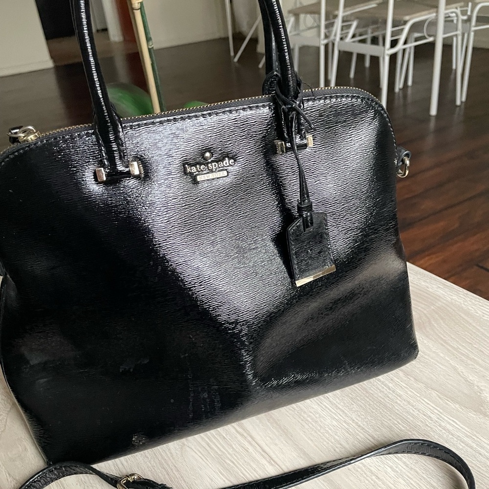 Kate spade black leather bag